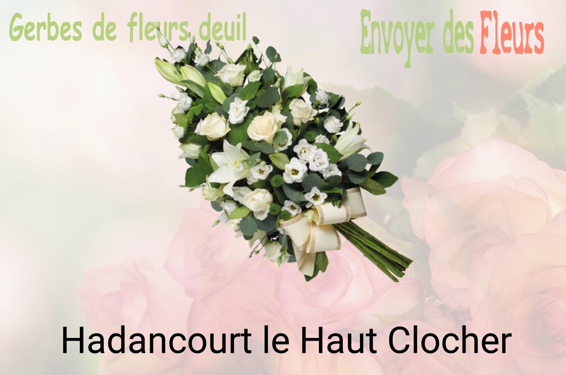 Gerbe de fleurs de deuil livrée à Hadancourt-le-Haut-Clocher